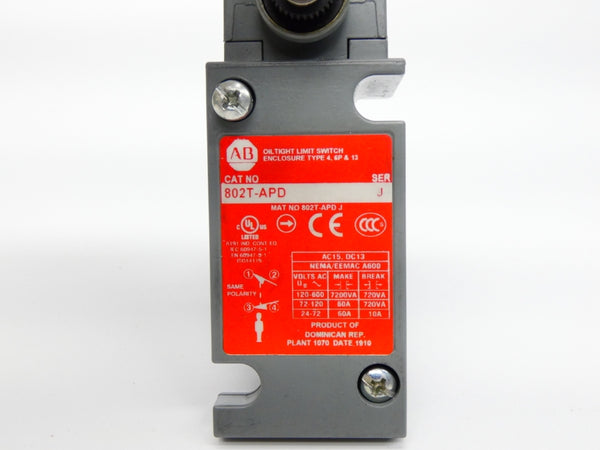 INDUSTRIAL SPARE PART 802T-APD SER. J 120-600V 60A (AS IS) NSNP