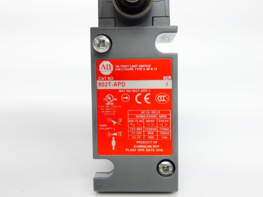 INDUSTRIAL SPARE PART 802T-APD SER. J 120-600V 60A (AS IS) NSNP