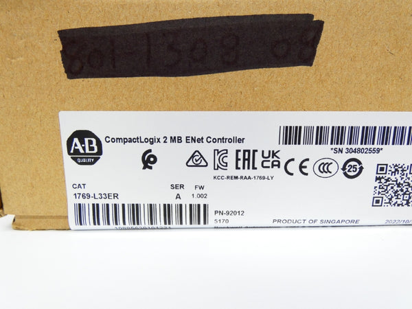 INDUSTRIAL SPARE PART 1769-L33ER SER. A F/W 1.002 DATE: 2022 NSFS