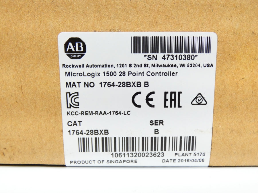 INDUSTRIAL SPARE PART 1764-28BXB SER. B DATE: 2016 NSFS