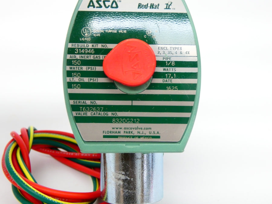 ASCO 8320G212 110/120V 150PSI 1/8" NSMP