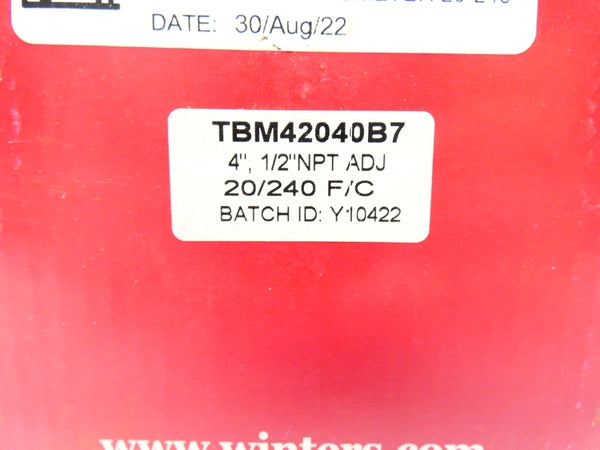 WINTERS TBM42040B7 20-240F 4" NSMP