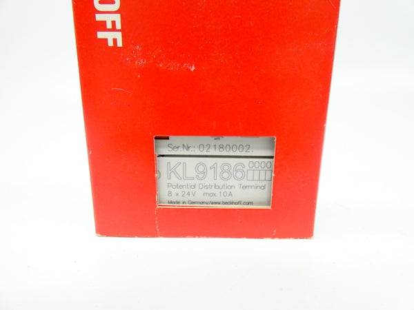 BECKHOFF KL9186 24VDC 10A NSMP