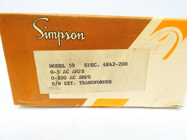 SIMPSON 59 4E42-200 0-200A NSMP