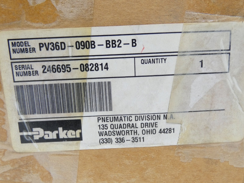 PARKER PV63D-090B-BB2-B 150PSI NSMP