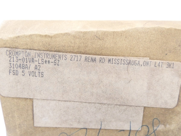 CROMPTON INSTRUMENTS 213-01VA-LS**-SZ 5V NSMP