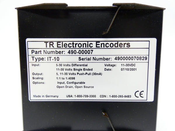 TR ELECTRONICS 490-00007 IT-10 11-30VDC NSMP