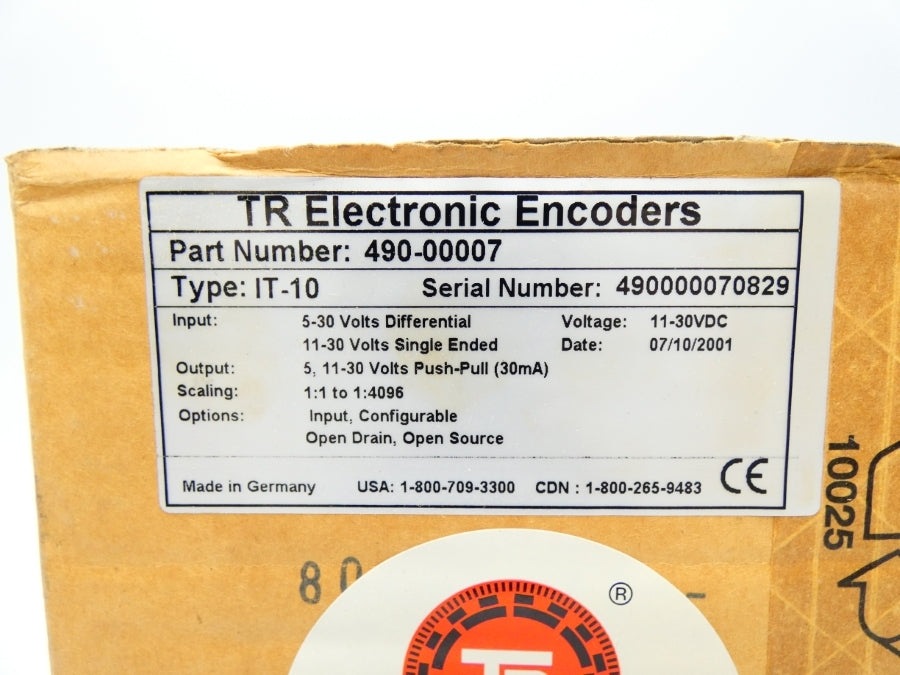TR ELECTRONICS 490-00007 IT-10 11-30VDC NSMP