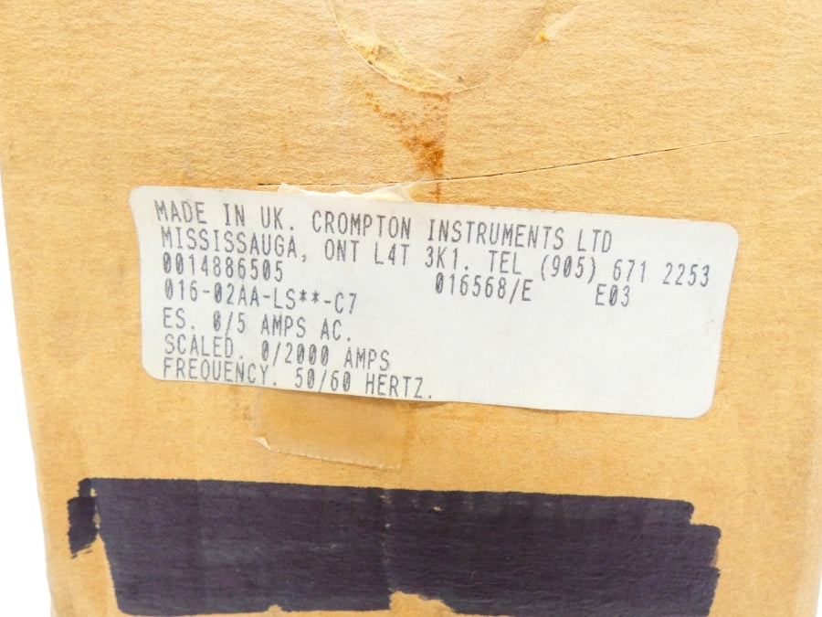 CROMPTON INSTRUMENTS 016-02AA-LS**-C7 0-2000A NSMP