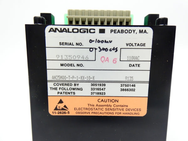 ANALOGIC AN25M00-T-P-1-XX-10-X 110VAC NSNP