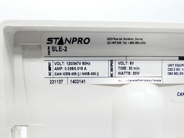STANPRO SLE-2 120/347V 0.036/0.016A NSMP