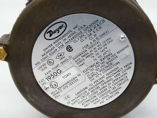 DWYER 1950G-20-120-B 1950G20-B 120VAC 10A NSMP