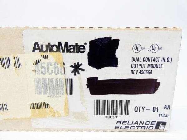 RELIANCE ELECTRIC 45C66 REV. 45C66A NSFS