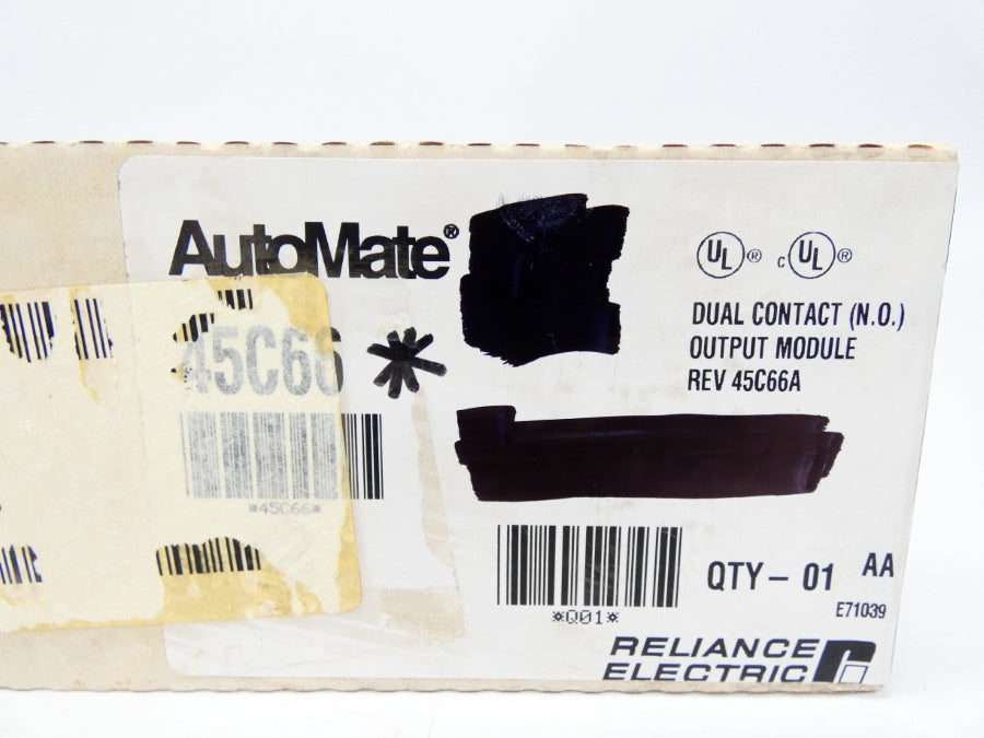 RELIANCE ELECTRIC 45C66 REV. 45C66A NSFS