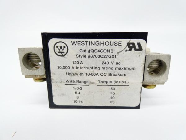 WESTINGHOUSE QC4CONB 8703C27G01 240VAC 120A NSNP