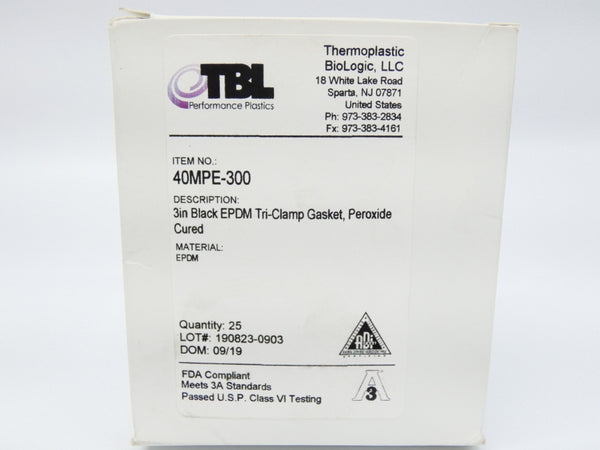 TBL 40MPE-300 3" (PKG OF 25) NSMP