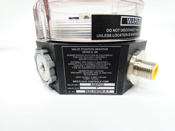 WESTLOCK CONTROLS 9920-AMGRI-A-1 120VAC 3A 1" NSNP