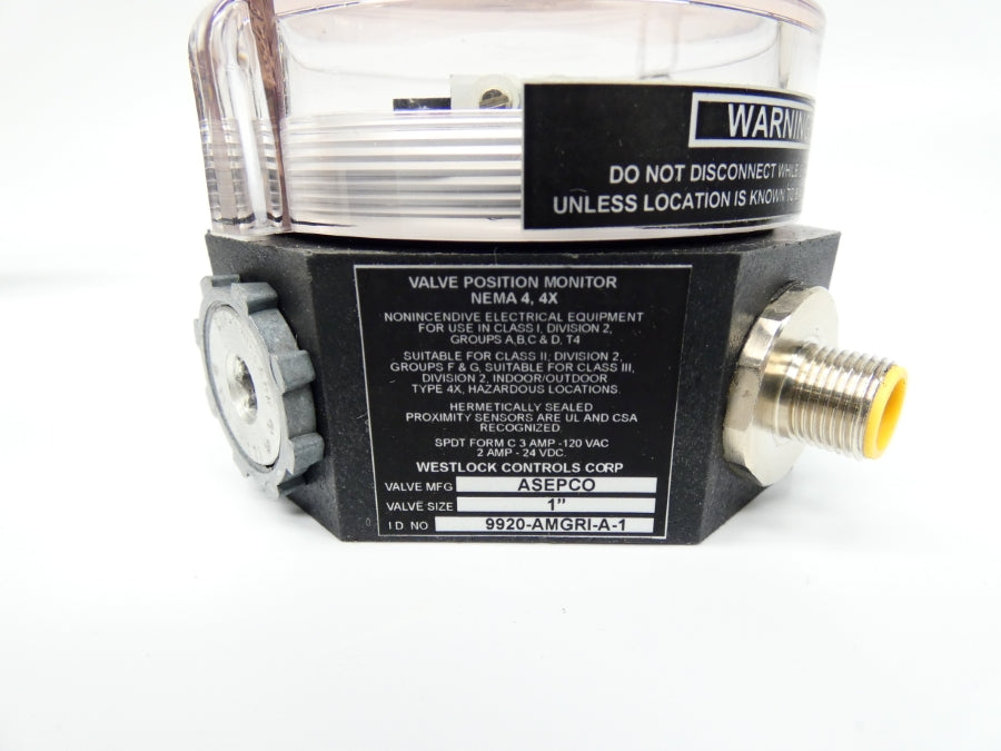 WESTLOCK CONTROLS 9920-AMGRI-A-1 120VAC 3A 1" NSNP