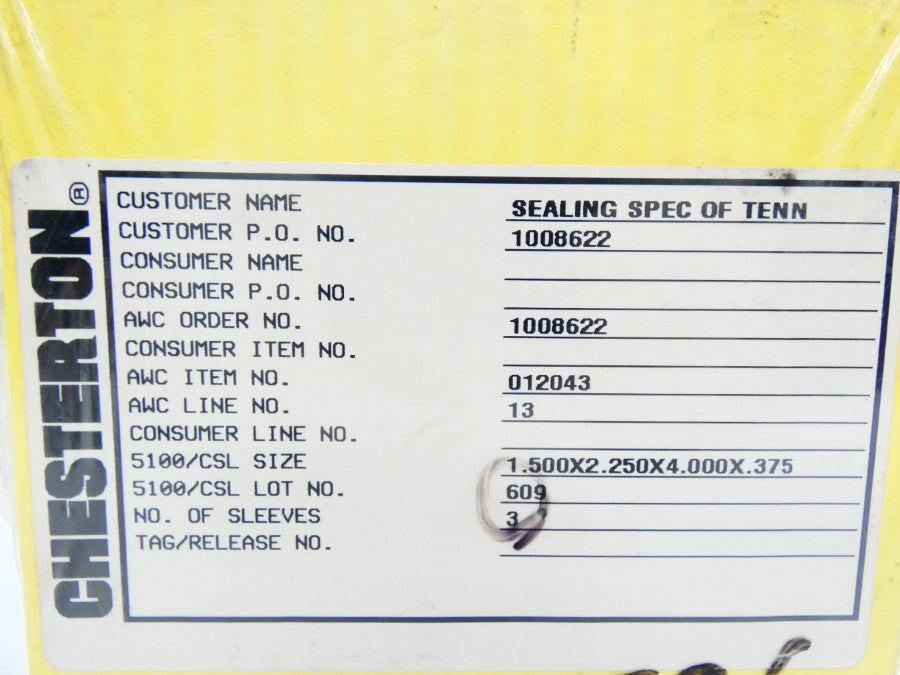 CHESTERTON 5100 012043 (PKG OF 3) NSFS