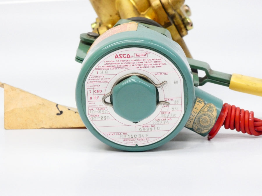ASCO 8311C34F 120V 10-250PSI 3/4" (AS PICTURED) NSNP