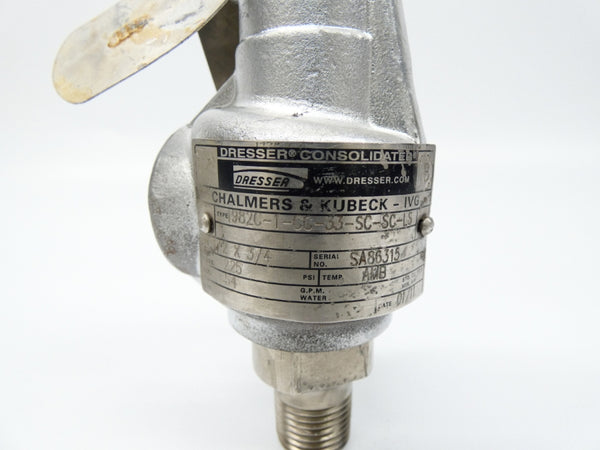 DRESSER 1982C-1-CC-33-SC-SC-LS 225PSI 2-3/4" NSMP