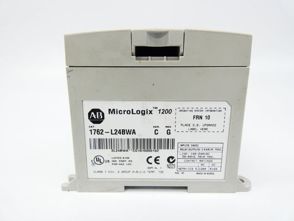 INDUSTRIAL SPARE PART 1762-L24BWA SER. C REV. G F/W 10 24VDC (NO COVER) UNMP