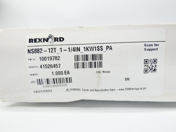 REXNORD NS882-12T-1-1/4IN-1KW1SS-PA 10019782 NSMP