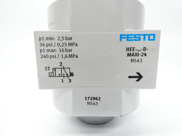FESTO HEE-D-MAXI-24 24VDC 240PSI NSNP