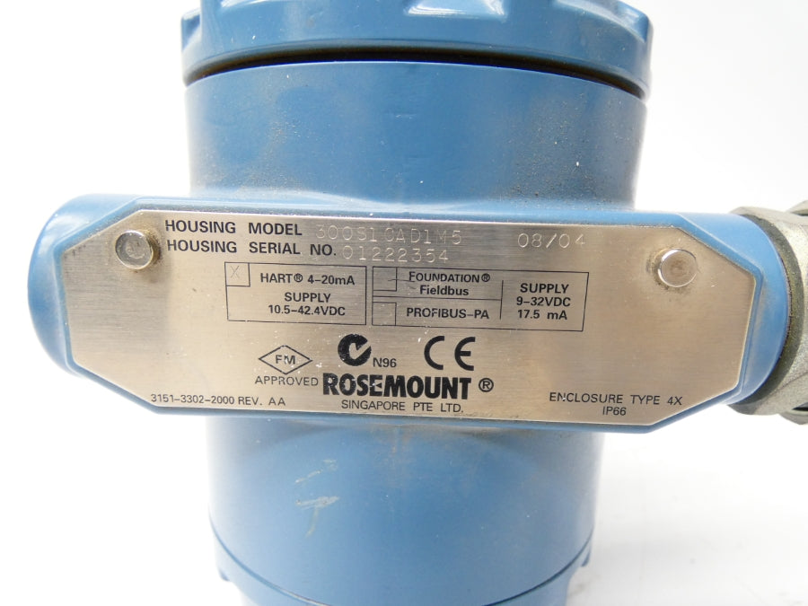 ROSEMOUNT 3051S2CD2A2F12A1CB1D1D2 300S1CAD1M5 10.5-42.4VDC UNMP