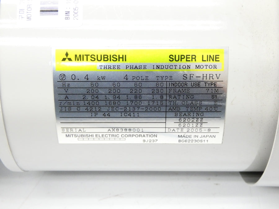 MITSUBISHI SF-HRV 230V 2.04A NSNP