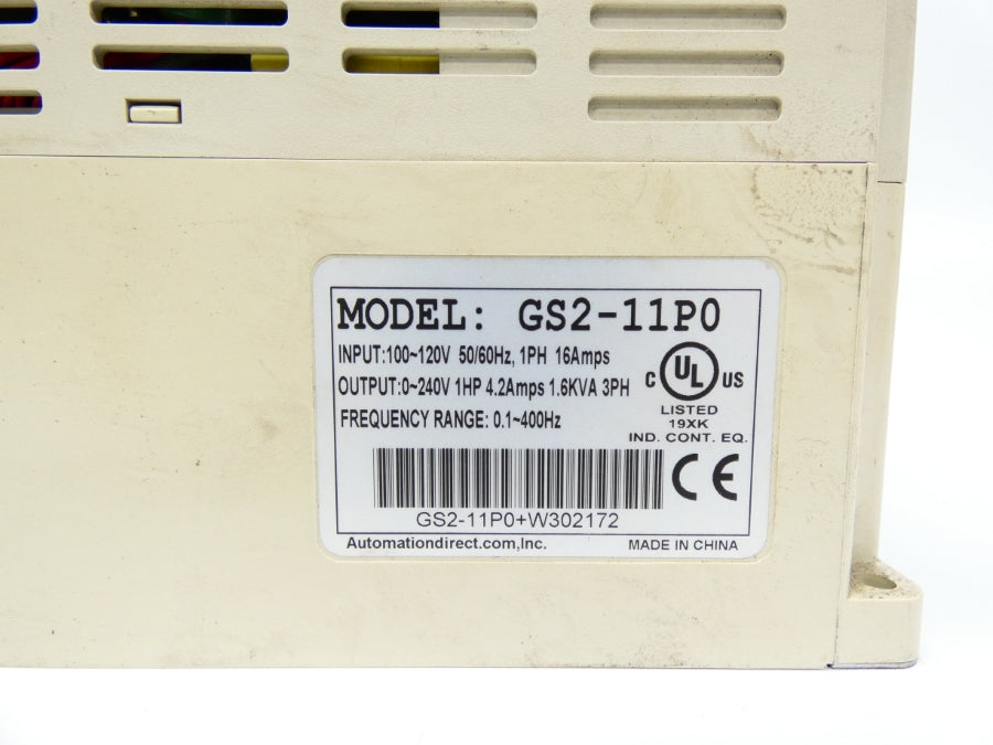 AUTOMATION DIRECT GS2-11P0 100-120V 16A (AS PICTURED) UNMP