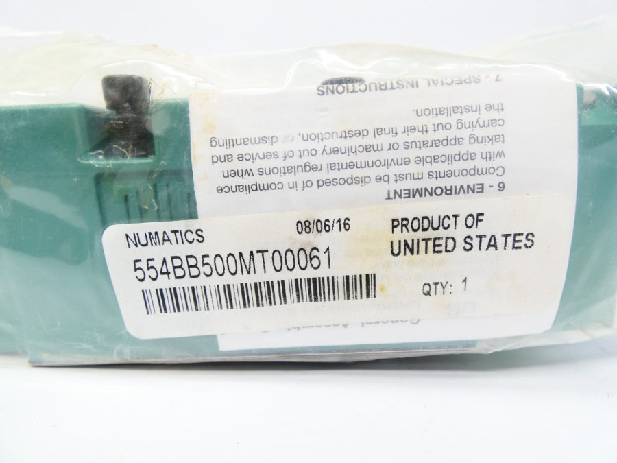 NUMATICS 554BB500MT00061 24VDC .20A 150PSI NSMP