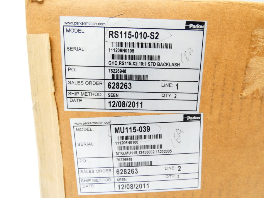 PARKER RS115-010-S2 NSMP