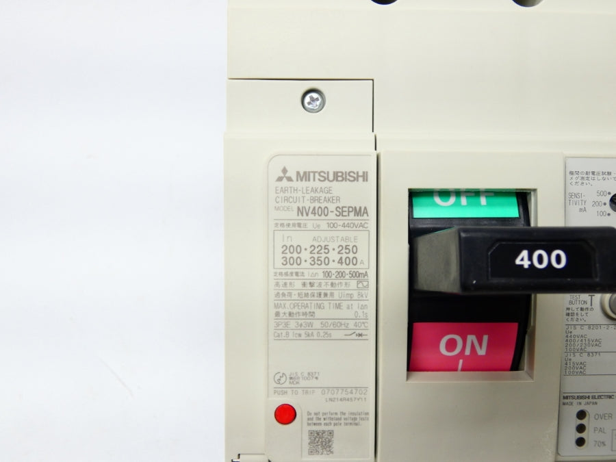 MITSUBISHI NV400-SEPMA 440VAC 400A NSMP