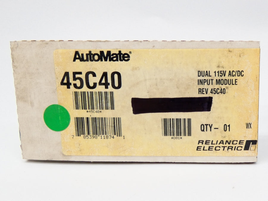 RELIANCE ELECTRIC 45C40 115V NSMP
