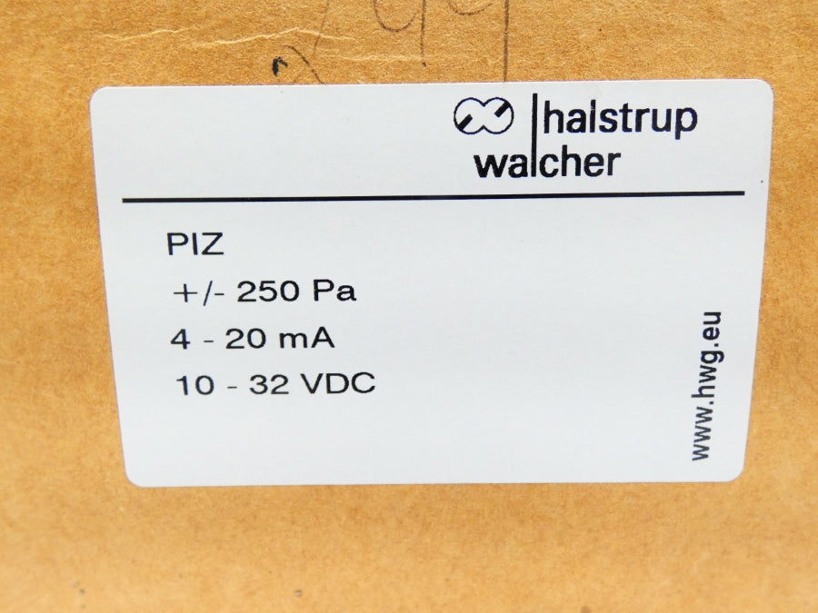 HALSTRUP WALCHER DELTA_P PIZ 10-32VDC NSMP