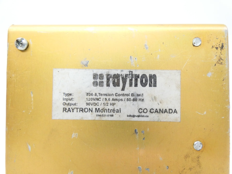 RAYTRON 336-8 120VAC 9.6A UNMP
