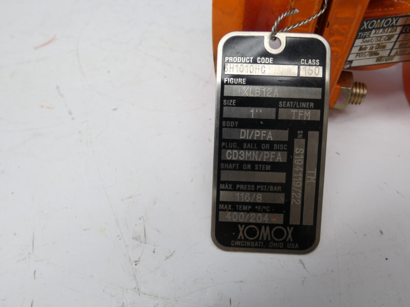 XOMOX XLB12A 120PSI 1" NSNP