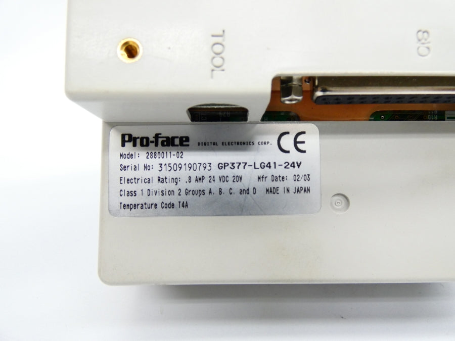 PRO-FACE 2880011-02 24VDC 0.8A UNMP