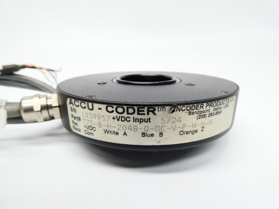 ACCU-CODER 775-B-H-2048-Q-OC-V-P-N-N-N 5/24VDC UNMP