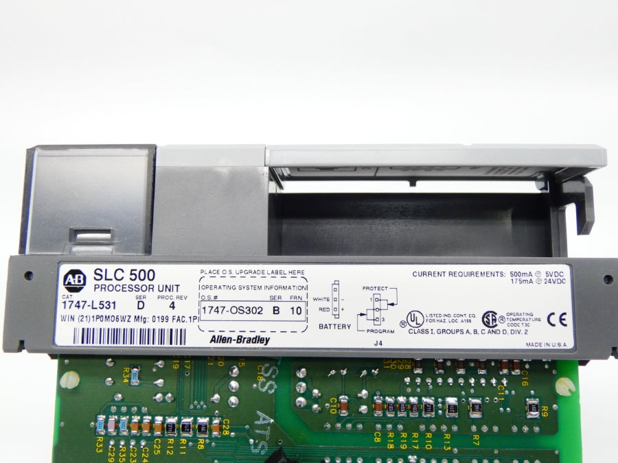 INDUSTRIAL SPARE PART 1747-L531 SER. D REV. 4 24VDC (NO KEY) UNMP