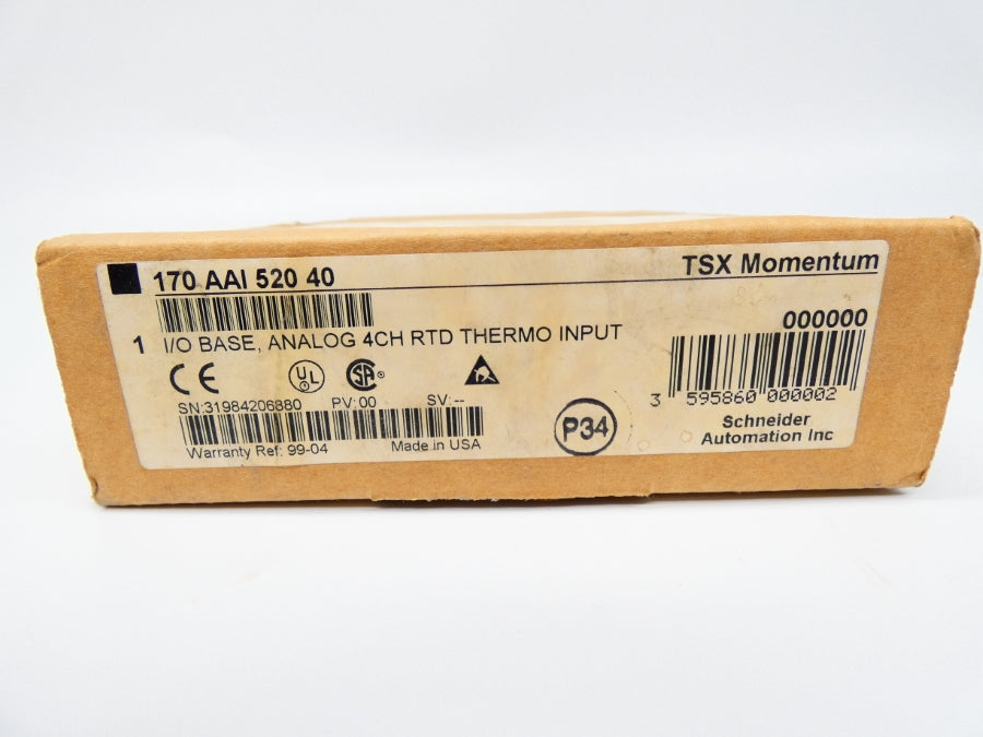 SCHNEIDER AUTOMATION 170AAI52040 24VDC NSFS