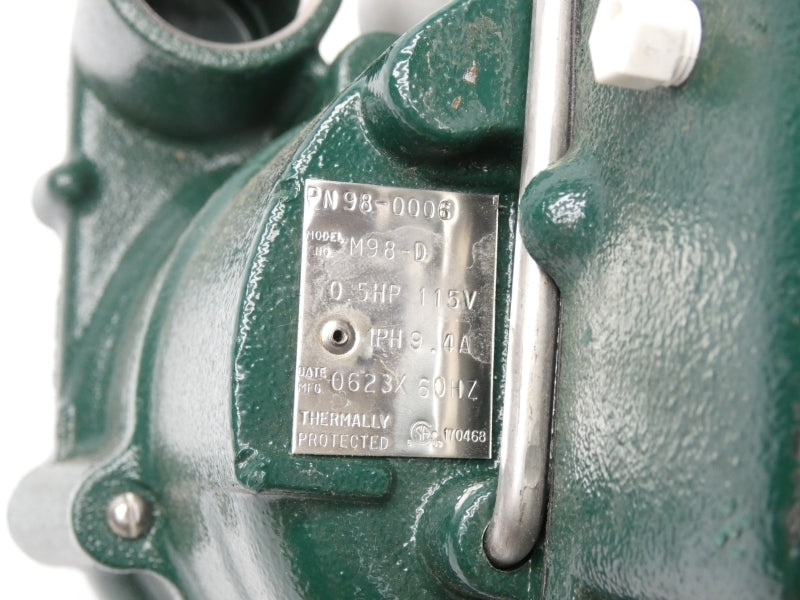 ZOELLER 98-0006 M98-D 115V 9.4A NSMP
