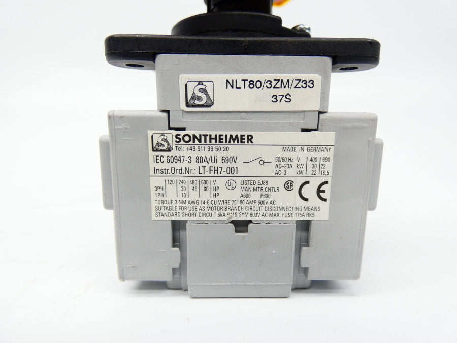 SONTHEIMER NLT80/3ZM/Z3337S 690V 80A NSNP