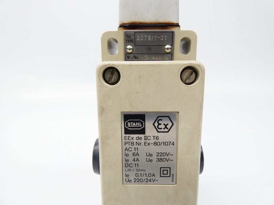 STAHL 8078/1-31 220V 6A UNMP