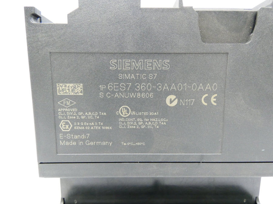 SIEMENS 6ES7360-3AA01-0AA0 UNMP