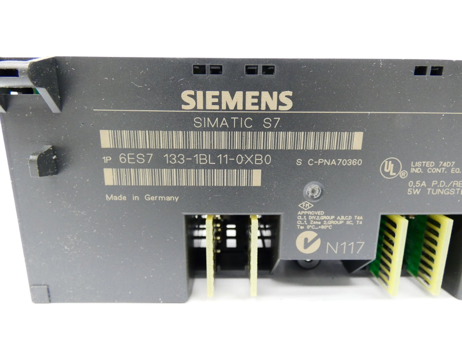 SIEMENS 6ES7133-1BL11-0XB0 VER. 02 24VDC 0.5A NSMP