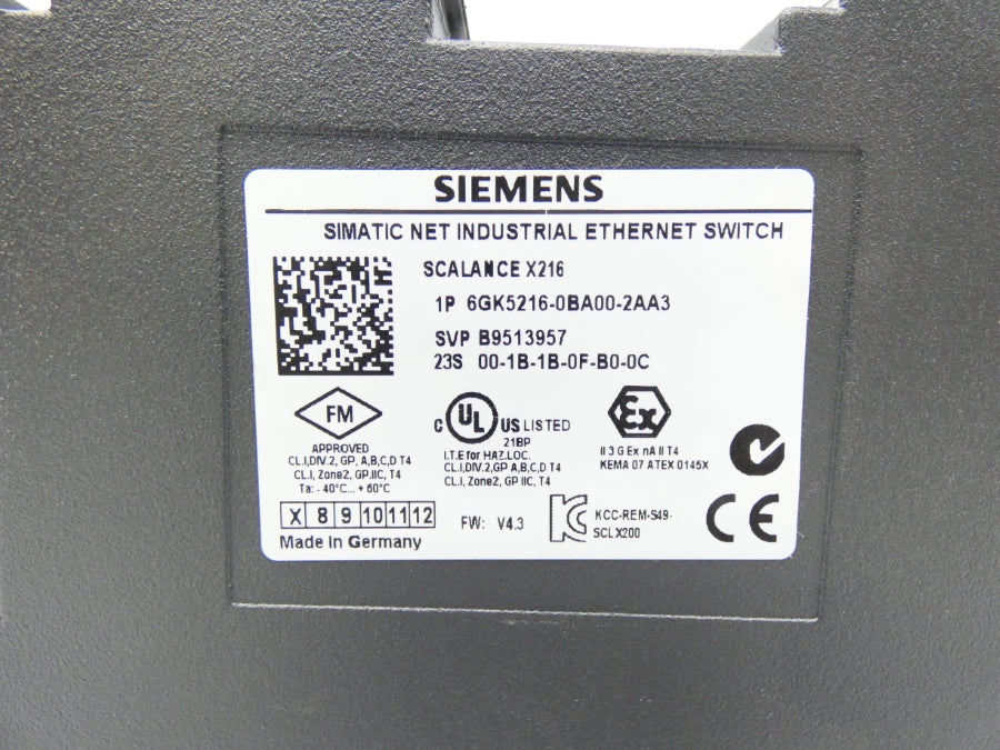 SIEMENS 6GK5216-0BA00-2AA3 24VDC 0.24A NSNP