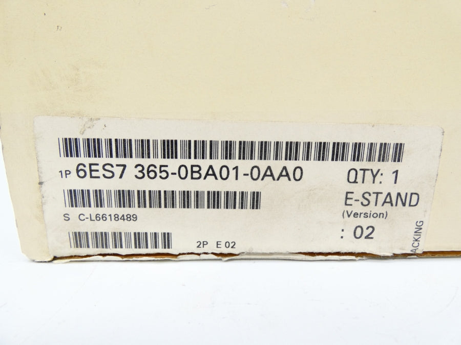 SIEMENS 6ES7365-0BA01-0AA0 VER. 02 NSMP