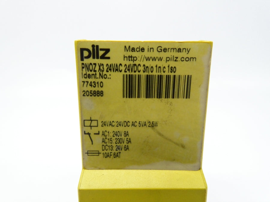PILZ PNOZX324VAC24VDC3N/01N/C1S0 774310 24V 8A UNMP